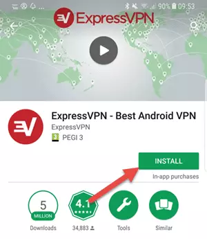 Configurer VPN sur Android