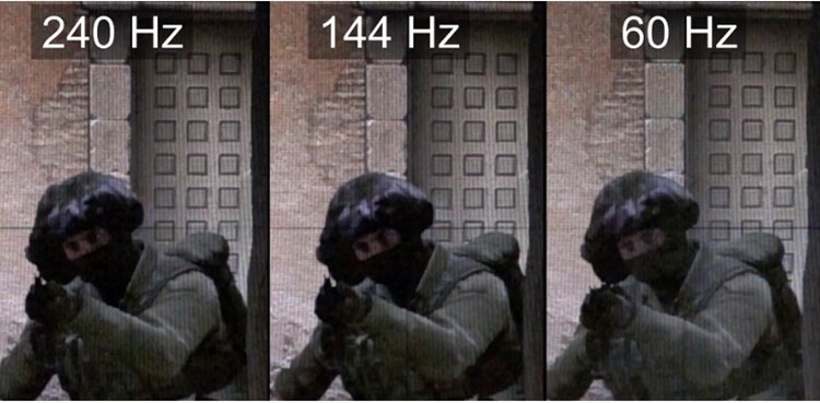60 Hz vs 144 Hz vs 240 Hz