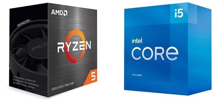 AMD Ryzen 5 ou Intel Core i5