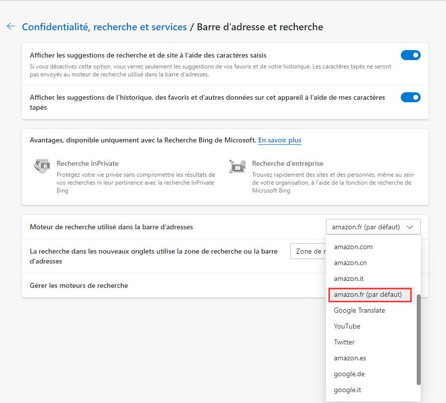 Comment Changer Le Moteur De Recherche Edge VXLH Comment Changer Le Moteur De Recherche Edge VXLH