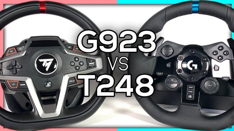 Thrustmaster T248 vs. Logitech G923