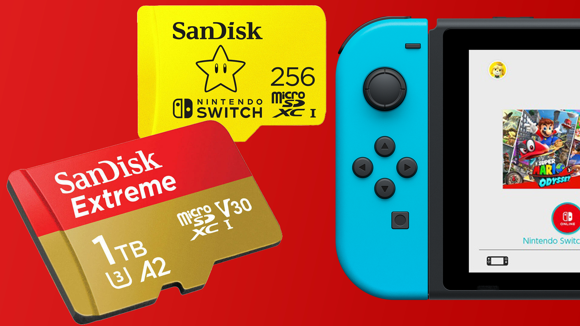 GEEKNPLAY - Nintendo Switch - Une carte micro SD de 1 To à moitié