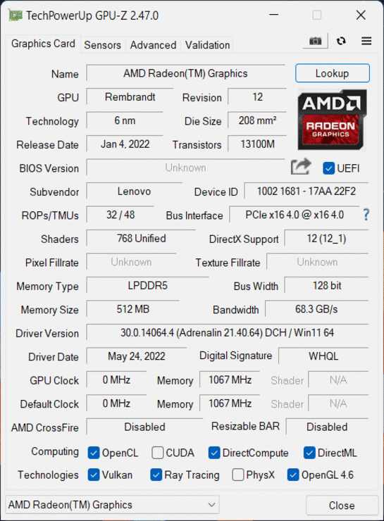 AMD Ryzen 7 7735HS